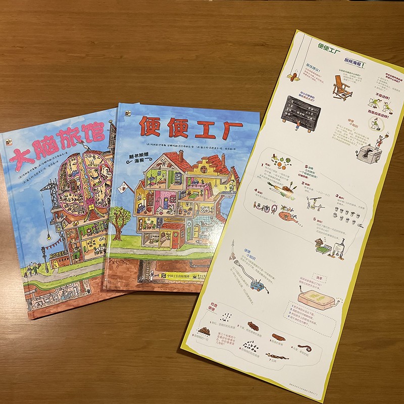 便便工厂+大脑旅馆 屎尿屁 趣味科普 小猛犸童书(精装2册)暑假阅读暑假课外书课外暑假自主阅读暑期假期读物详情图