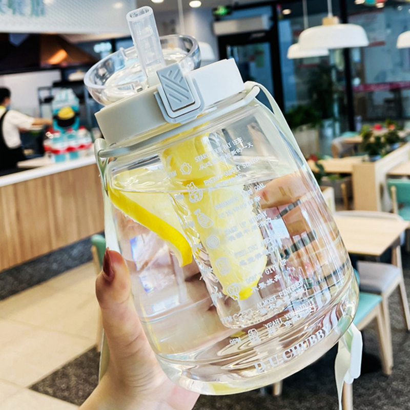 云诚雅漫带茶隔网红大肚杯女款水杯大容量过滤吸管杯带茶漏的杯高颜值