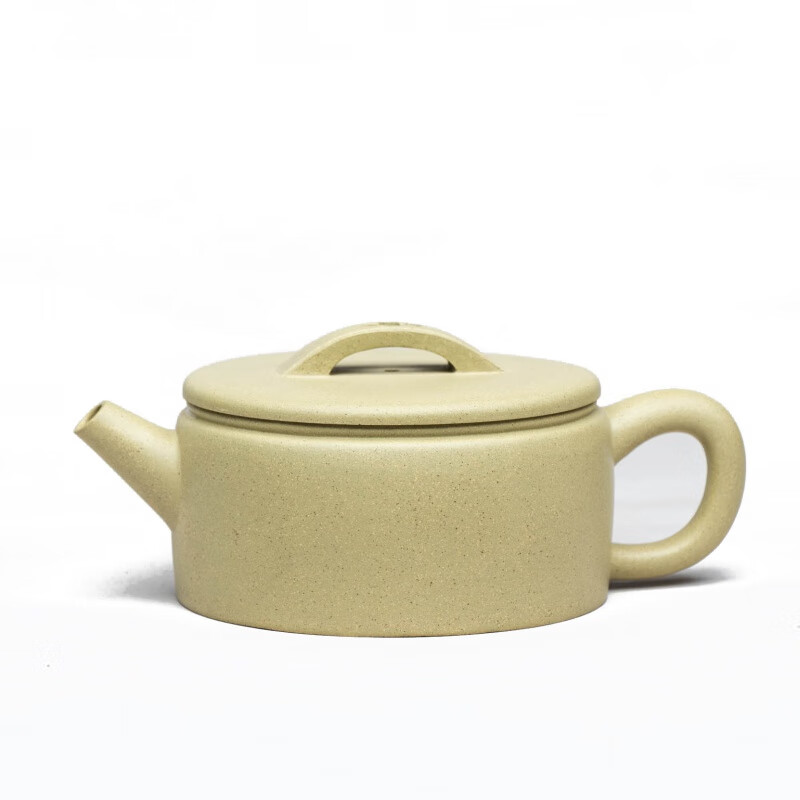 uhfr宜兴紫砂壶泡茶壶小容量茶壶本山绿泥家用功夫茶具扁汉瓦壶190cc