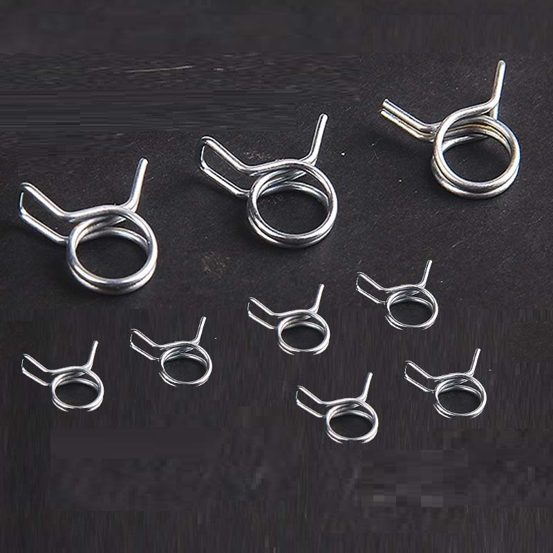 镀锌双钢丝弹簧卡箍手捏式抱箍快装卡簧强力弹性喉箍水管管夹卡子 m3.