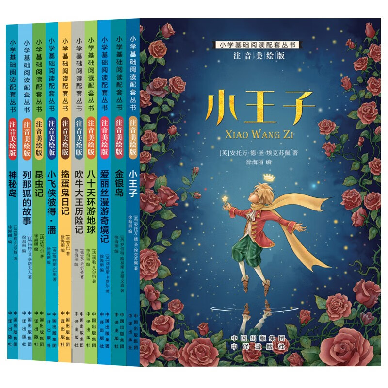国际大奖儿童文学 彩图注音  二辑全10册（小王子+昆虫记+
