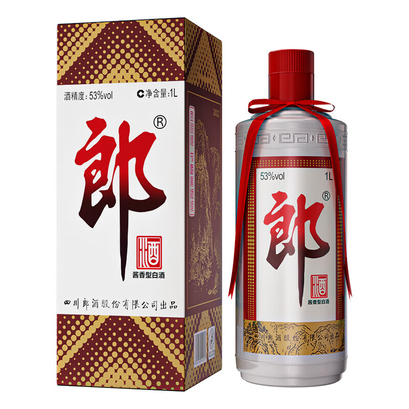 郎酒郎牌郎酒 酱香型 高度白酒 53度 1000ml 单瓶装 自饮纯粮口粮酒