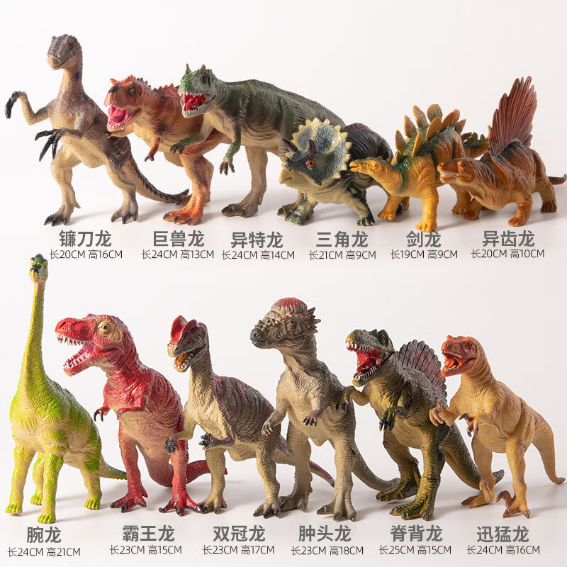 神孩子 恐龙大全玩具 侏罗纪儿童恐龙玩具软胶套装组合大全小男女孩