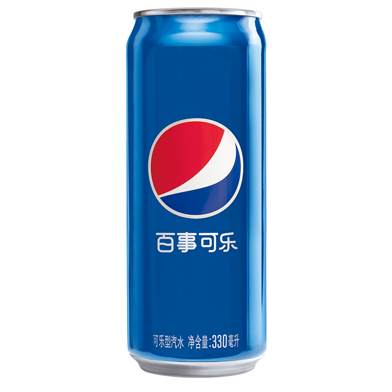 京东超市百事可乐 碳酸汽水饮料330ml*24听 细长罐 Pepsi百事出品 42.9元（需用券）