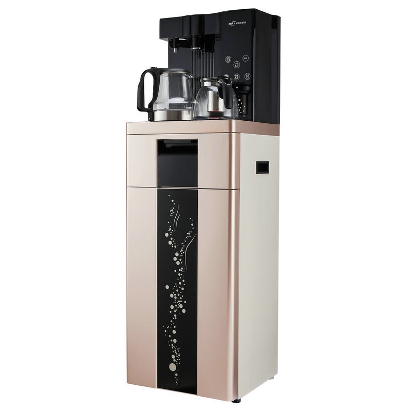 浪木立式冷热下置式茶吧饮水机家用豪华茶吧机养生壶wl-1080my 冰热茶