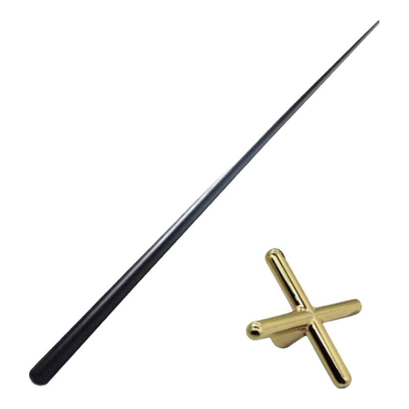 嘉禾嘉美 臺(tái)球架桿 臺(tái)球桿架臺(tái)球十字架桿臺(tái)球用品配件 桿1.4m長+銅十字