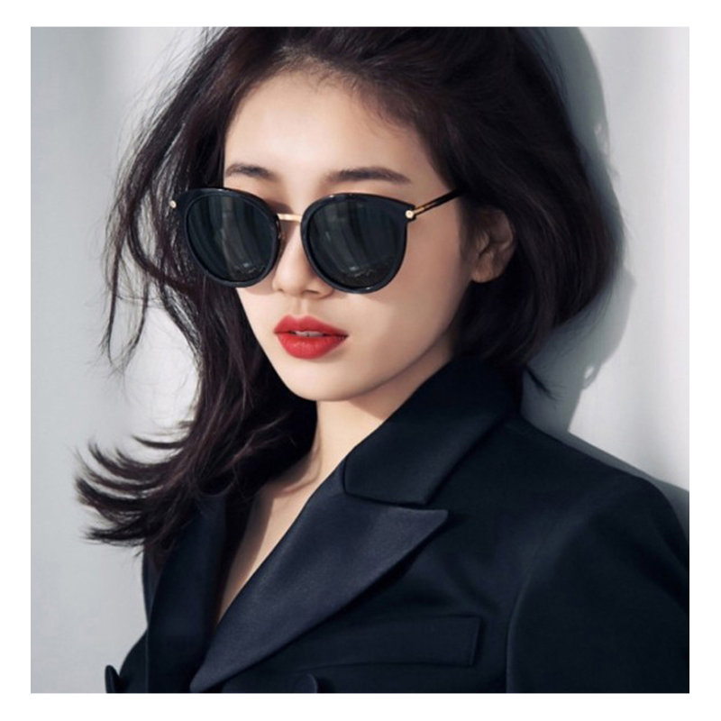 蒂尔堡轻奢2024新款偏光太阳眼镜大脸显瘦圆脸ins近视墨镜潮女韩版 亮