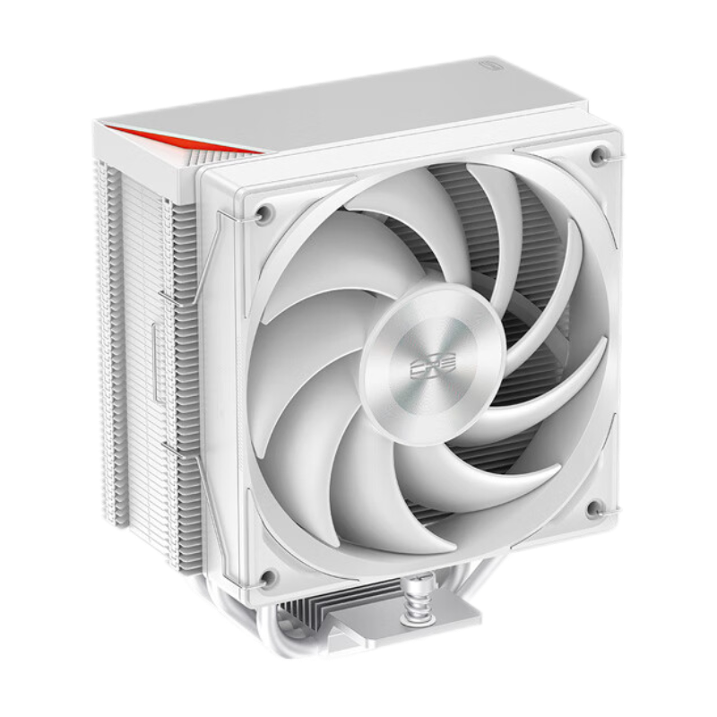 超频三RZ400v2白色CPU风冷散热器（4热管/无光/240W性能版单塔/金属阳极顶盖/FDB风扇/支持1700 AM4AM5）