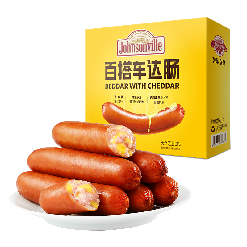 Johnsonville 尊乐 百搭车达肠 芝士味 520g