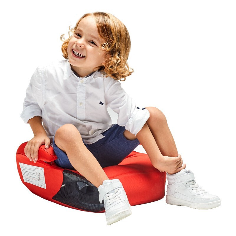 好孩子（gb）儿童安全座椅增高垫安全坐垫ISOFIX接口安装3-12岁CS121 高雅红CS121-A002