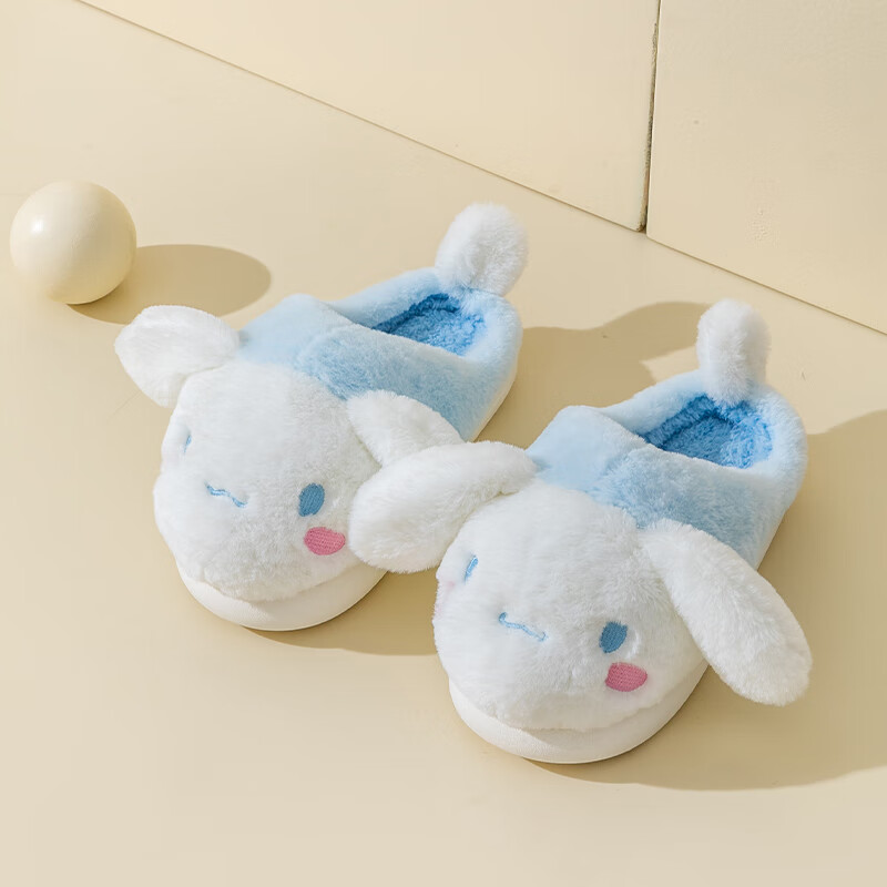 爱菲莹小女孩拖鞋冬季612岁儿童棉拖鞋女童室内玉桂狗子包跟棉鞋 1942