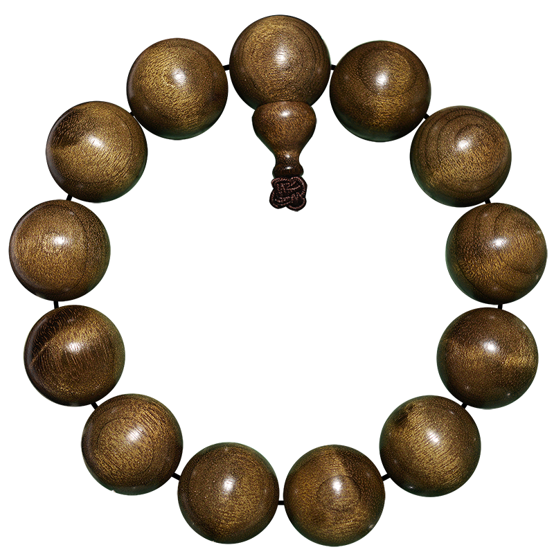 桓宇府【高金絲率】四川正宗金絲楠木手串貓眼木珠子陰沉烏木佛珠手串男 10mm*19顆