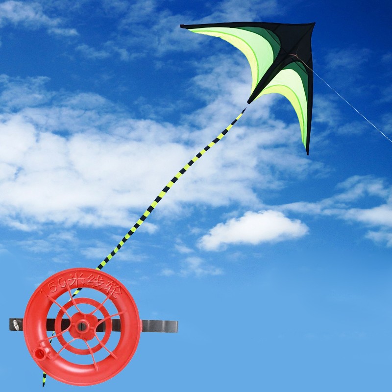 潍坊风筝1.5米-1.6米大小号儿童初学者成人专用微风易飞风筝高档线轮150米（已缠好）六一儿童节 草原风筝1.6米大号
