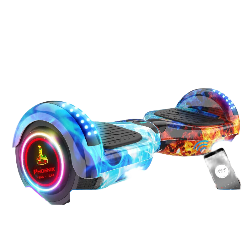 鳳凰（Phoenix）【上市品牌】智能電動(dòng)平衡車兒童兩輪體感車成人越野車二輪平行車 6.5店長(zhǎng)推薦【發(fā)光輪+藍(lán)牙】