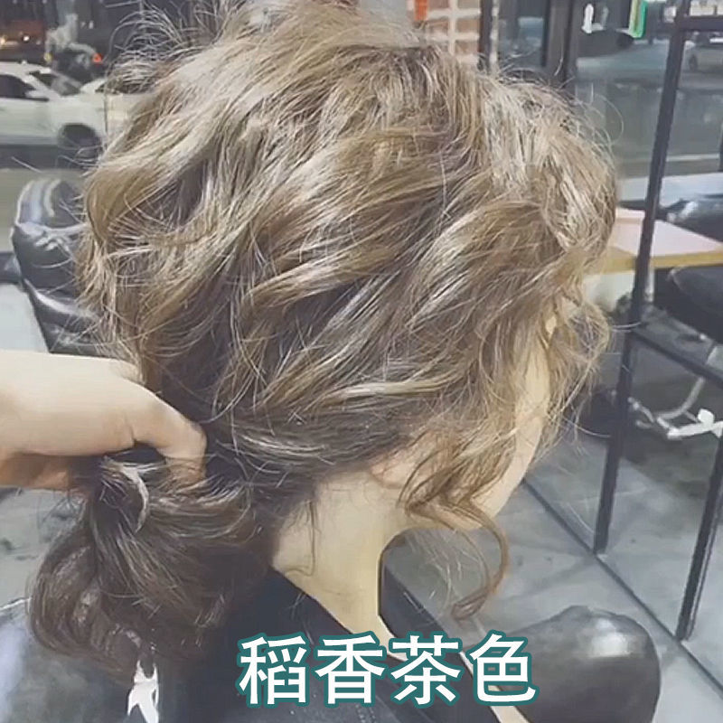 蒙倩(meng qian)青冷稻香茶染发剂2022流行色显白染发膏自己在家染发