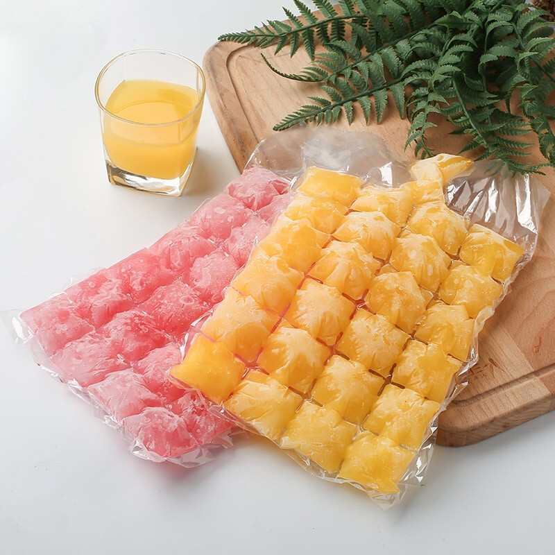一次性冰格袋24格 封口冰格袋冰块袋模具家用食品饮料制冰块模具 20片装