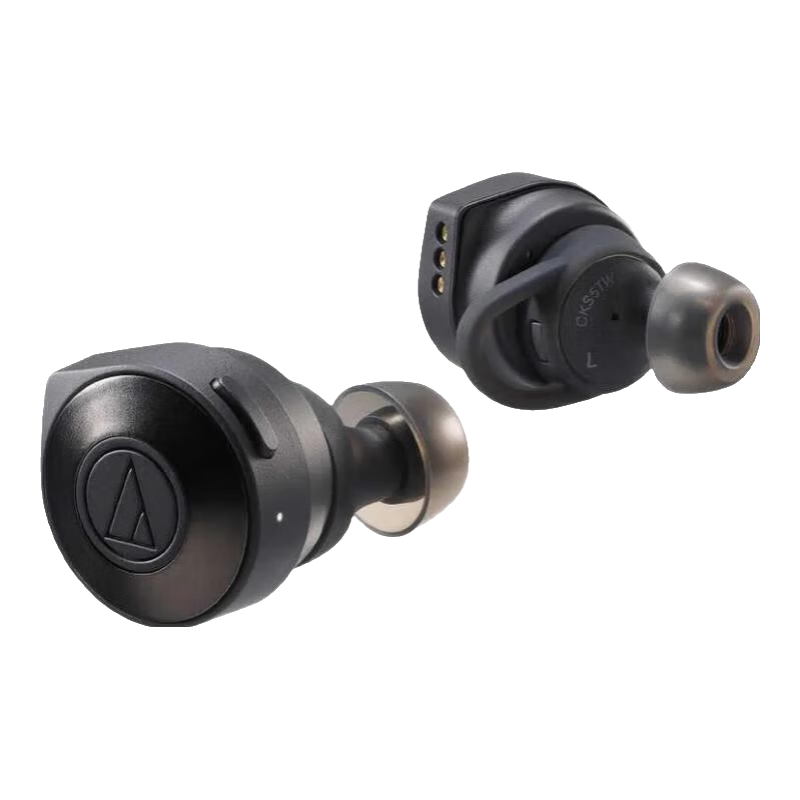 鐵三角（Audio-technica）【日本直郵】全新鐵三角ATH-CKS真無(wú)線藍(lán)牙耳機(jī)運(yùn)動(dòng)跑步重低音入耳式降噪耳機(jī)20小時(shí)續(xù)航360音頻 CKS50TW2/黑色【星際聯(lián)名款】