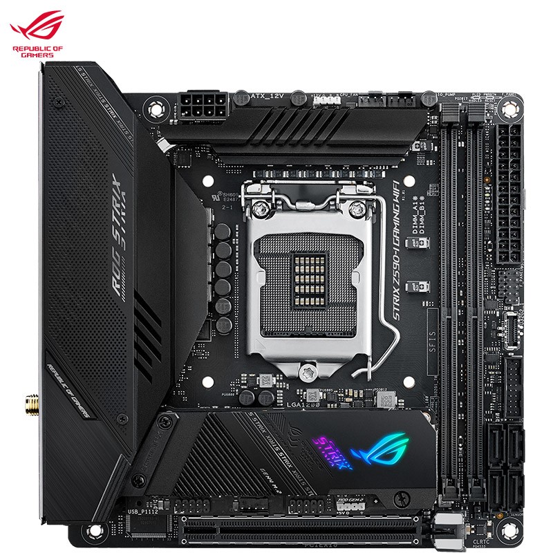 华硕 ROG Z590I ITX 小板上市:板载雷电 4 接口,3199 元