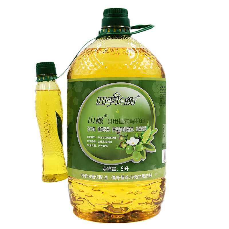 千岛源食用油5L 山茶橄榄玉米植物油 压榨一级 茶籽调和油 清香不油腻