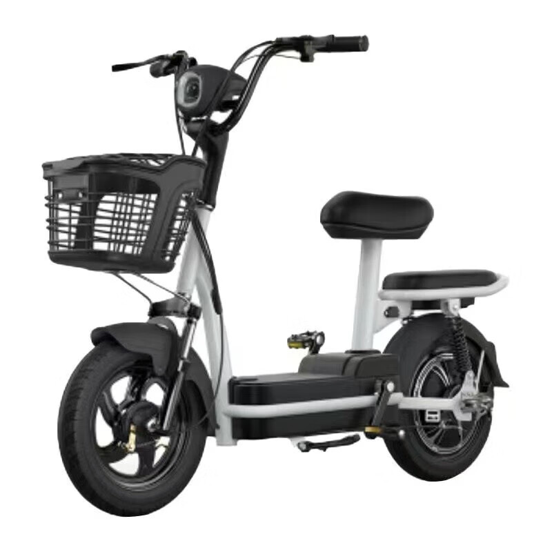 莱威卡新国标可上牌电瓶车电动自行车48V锂电小型 黑色(可上牌可提取充电) 48V22A豪华级锂电芯续航约200里