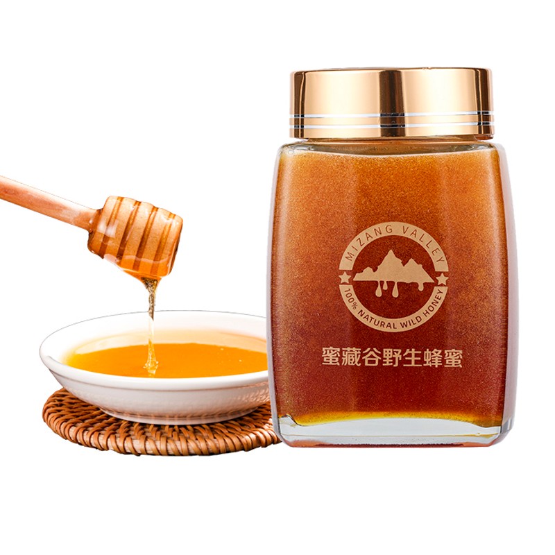 蜜藏谷 野生树洞蜂蜜 500g 中科院溯源 香格里拉 纯正天然土蜂蜜