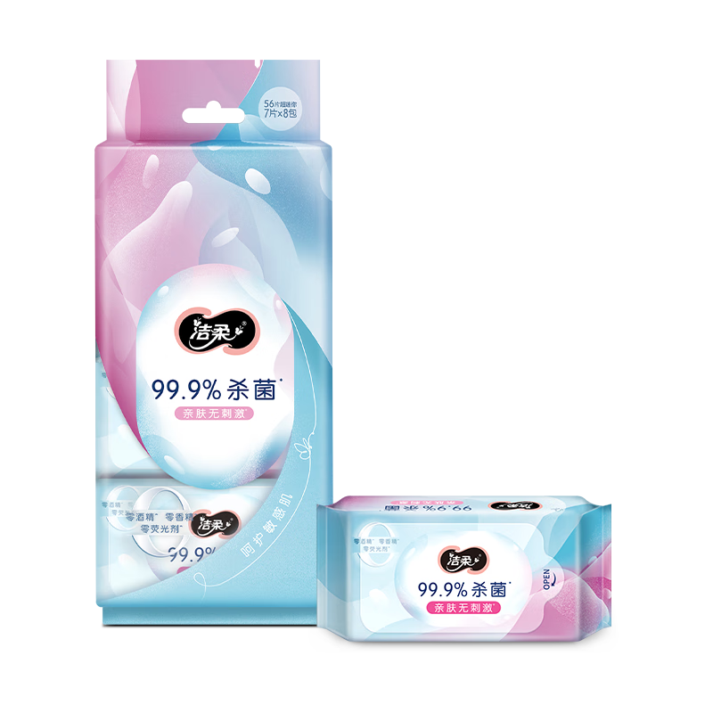 Plus��Ա������ȯ������ ����ʪ�� 7Ƭ*8�� ��56Ƭ�������Яװ 99.9%ɱ�������ʪ��С��