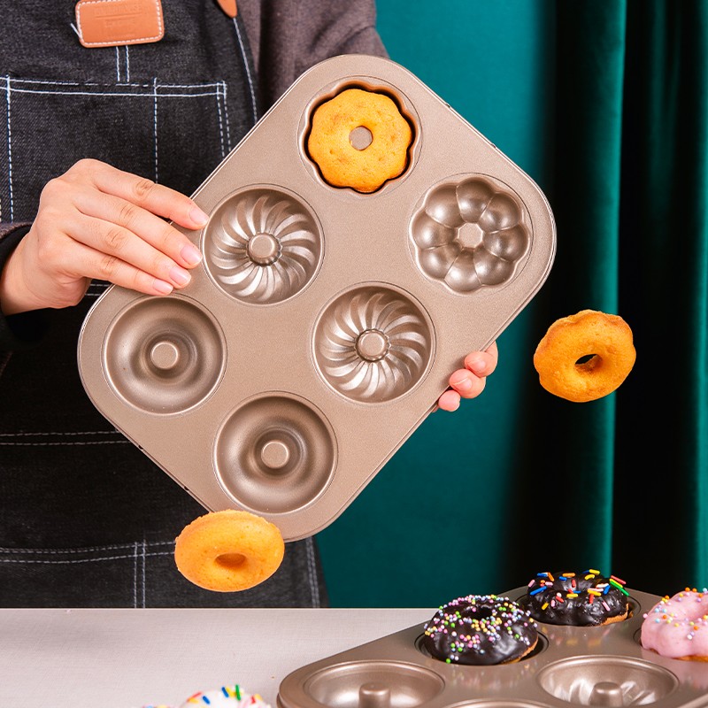 烘焙-烧烤百钻6连花型甜甜圈模来看看图文评测！全方位评测分享！