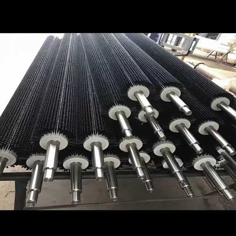 筛沙机毛刷工业尼龙空心圆型滚筒毛刷砖机毛刷筒除尘清洗机毛刷辊 20