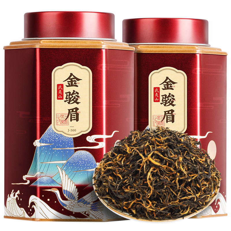 五虎 金骏眉特级红茶正宗浓香型蜜香红茶茶叶散装罐装250g