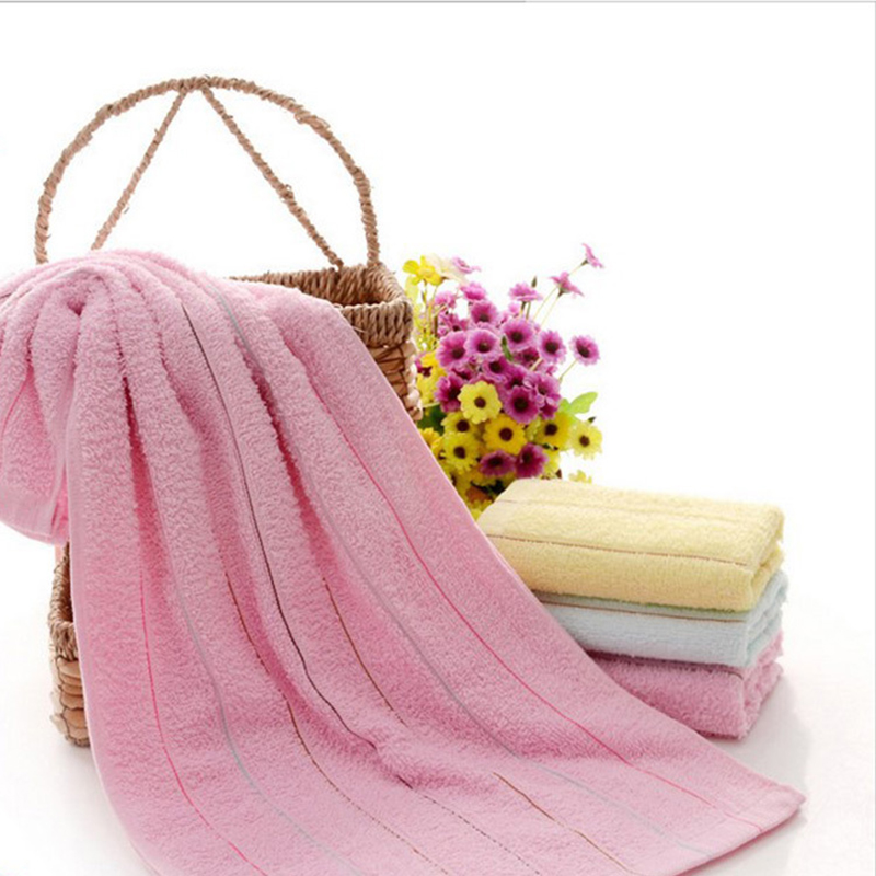 五条加厚棉毛巾枕巾 强吸水棉家用成人男女洗脸枕巾 简约系列 32*70cm 淡粉色