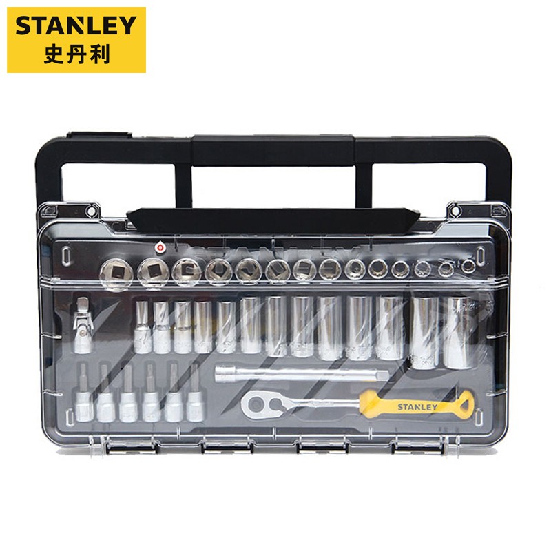 史丹利(stanley)36件套3/8英寸公制棘轮套筒扳手组套 stmt74174-8c-23