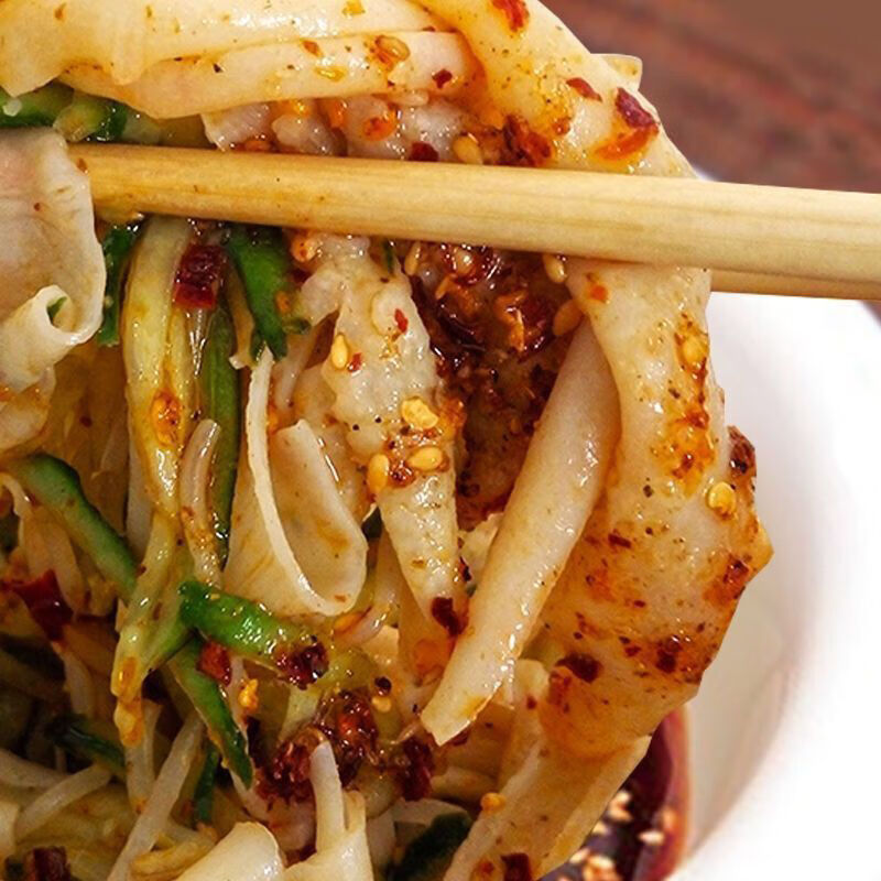 虎钢馋【箱装】5斤正宗河南特产干面皮擀面皮凉皮方便免煮散装凉拌