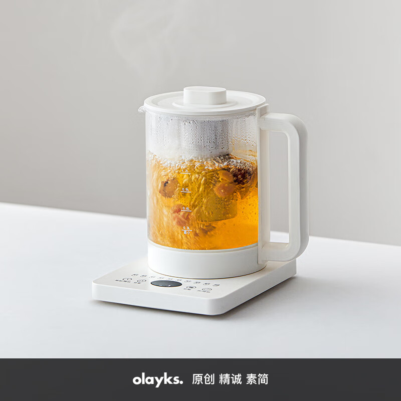 欧莱克（olayks）养生壶多功能迷你煮茶器花茶烧水玻璃养身壶电水壶电热水壶办公室电煮热水茶壶 1.5L滤网款【陶瓷釉底盘不糊底】高性价比高么？