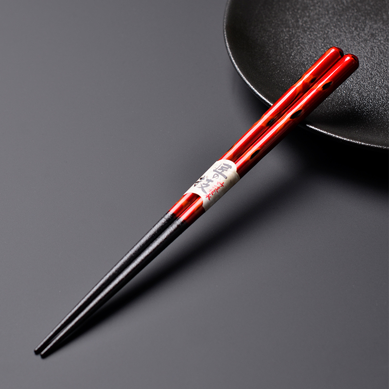 河合日本原装进口匠技手工实木筷子家用日式尖头防滑防霉单双装 匠技