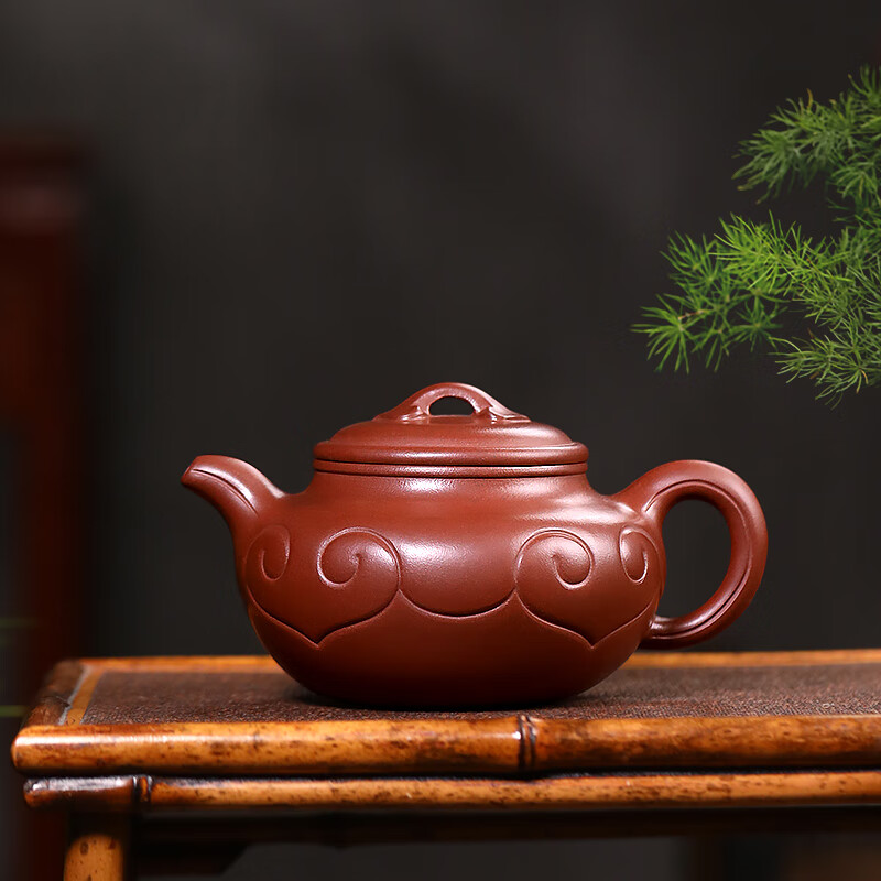 杉宝居 宜兴紫砂壶底槽清国工纯全手工泡茶壶茶具套装 如意仿古 如意