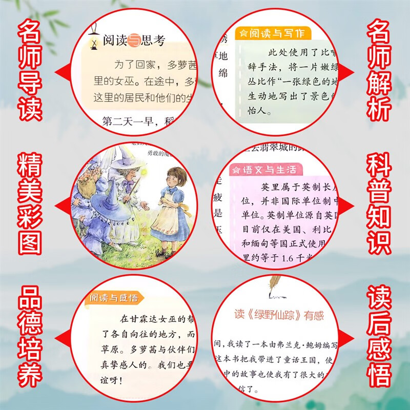 绿野仙踪 三年级必读课外书籍彩图正版原著小学生四五六年级上下 居里夫人的故事