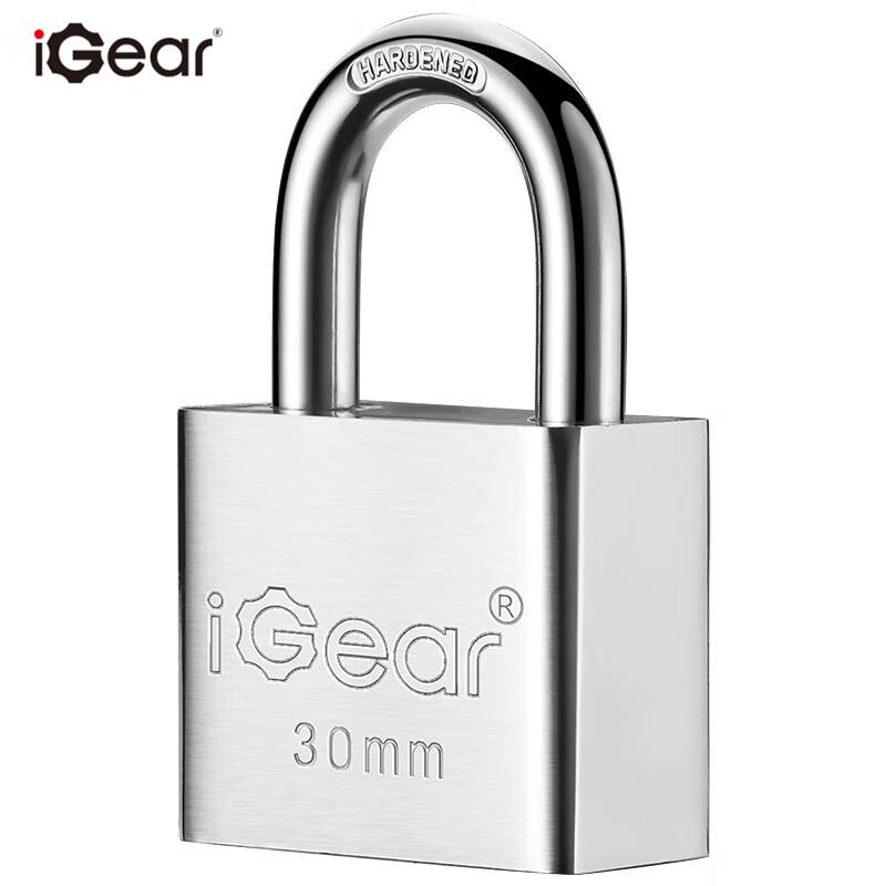 iGear挂锁防水防锈门锁工具锁家用学校商铺门锁小防盗窗锁四把钥匙30mm