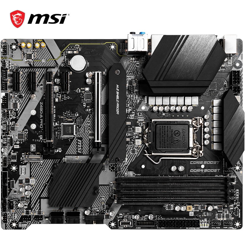 微星(MSI)Z490-A PRO电脑主板 支持 CPU 10900K/10700K（Intel Z490/LGA 1200）