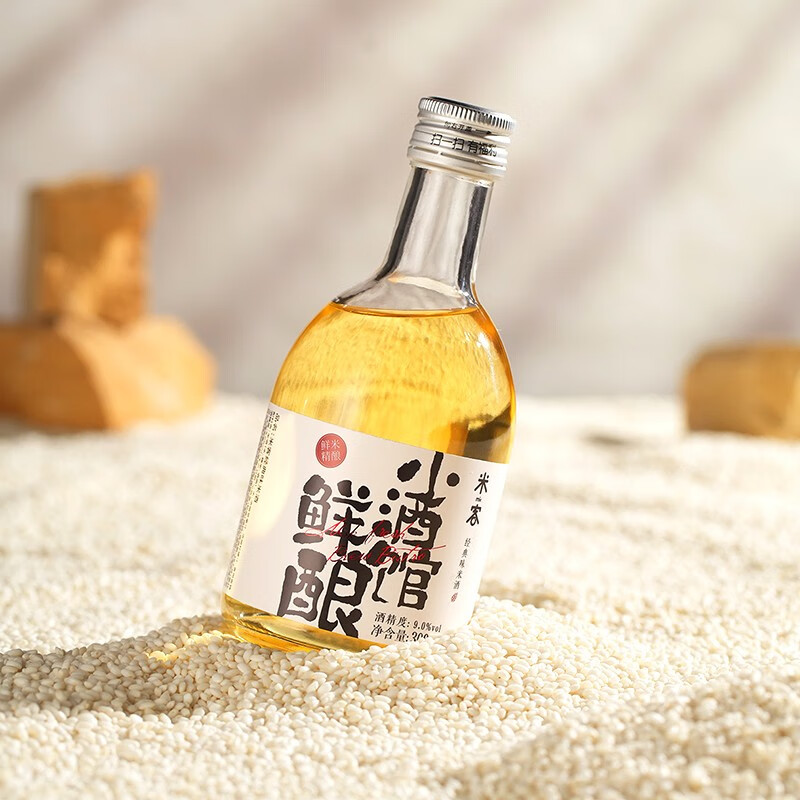 米客(MIK)米客鲜酿小酒馆低度米酒糯米酒 桂花米酒米酿米酒 甜酒酿果酒 经典原味 300mL 6瓶 整箱