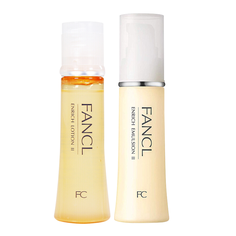 芳珂（FANCL）胶原焕采系列水乳护肤品套装礼盒-滋润（肌底液30ml+乳液30ml） 生日礼物 618臻选