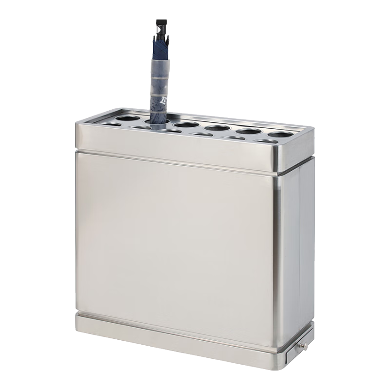 會汕不銹鋼雨傘架酒店大堂雨傘桶商用門廳落地放傘架居家雨傘掛傘長柄折疊雨傘收納太陽遮收納桶