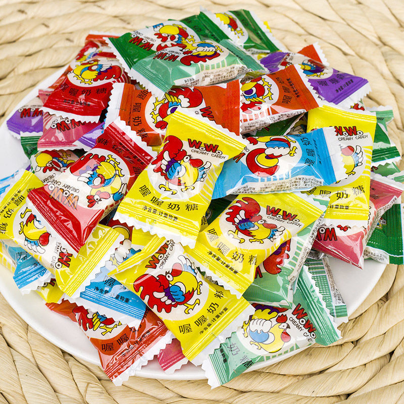 正宗原味牛奶糖散装咖啡味糖果结婚婚庆喜糖童年零食年货 喔喔奶糖