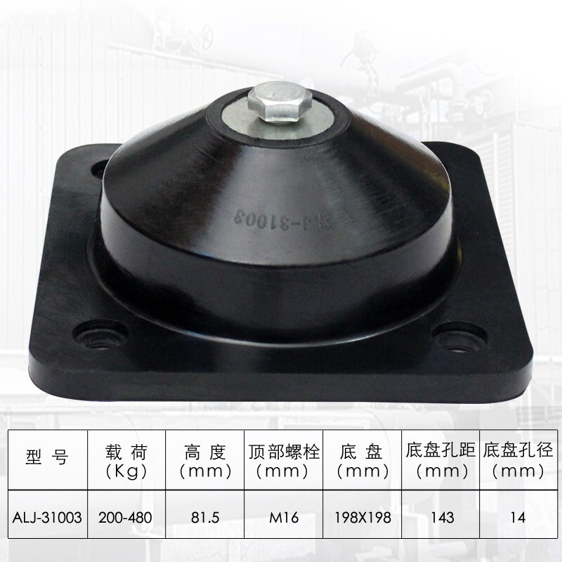 添翼jgf橡胶减震器方形剪切式空气能水泵风机减震垫坐式钢构落地 alj