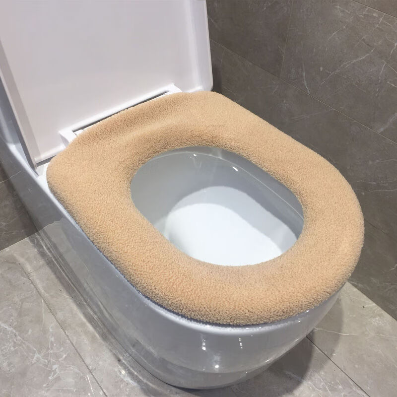 马桶座圈通用加大款马桶盖垫大号坐垫盖加厚加大针织毛绒加厚u型 加大