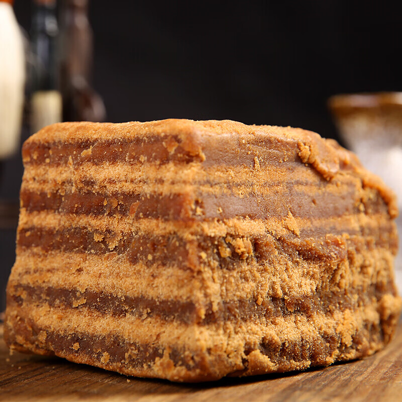 虎钢馋四川红糖手工特产散装块月子土纯甘蔗水黄糖老红糖2500g 500克