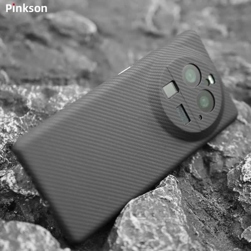 Pinkson凯夫拉OPPO Find X6 Pro手机壳芳纶纤维碳纤维保护套超薄全包磨砂硬壳男士新 【细纹600D/覆盖镜头】 【OPPO Find X6标准版】