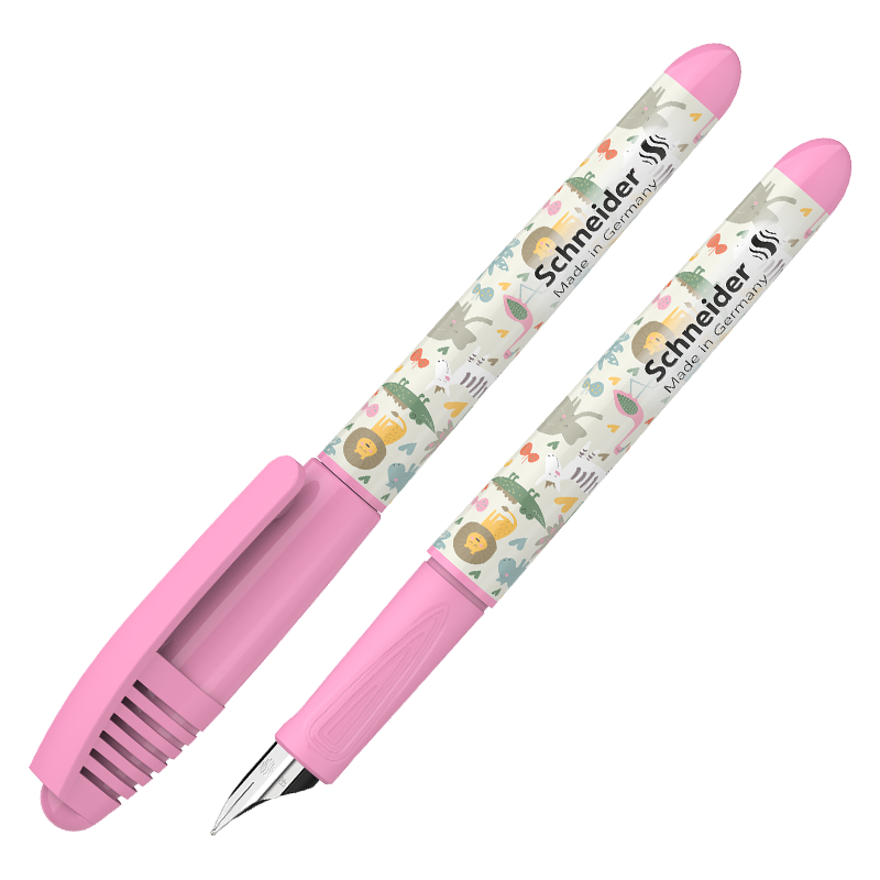 施耐德（Schneider）小學(xué)生鋼筆初學(xué)者兒童開學(xué)季必備用品正姿練字筆男女孩三四年級入門墨囊鋼筆EF尖童趣-動物園