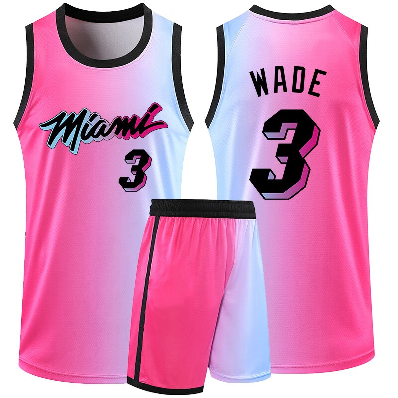 篮球服套装男热火球衣城市版定制韦德球衣巴特勒球衣希罗男女队服团购