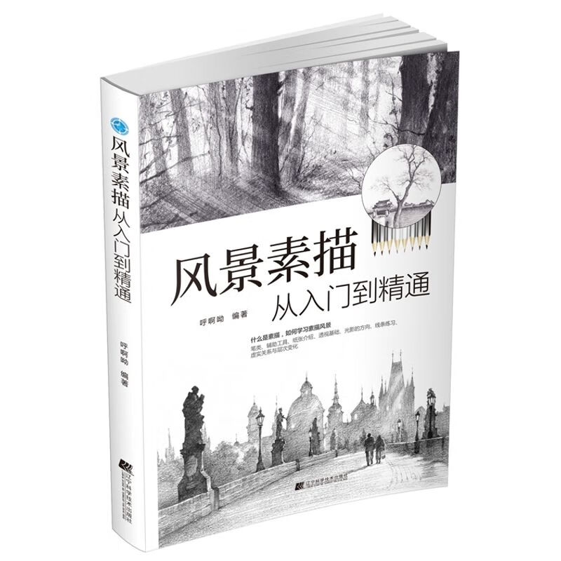 【美术/绘画技法】风景素描从入门到精通 呼啊呦 编著 9787559106520