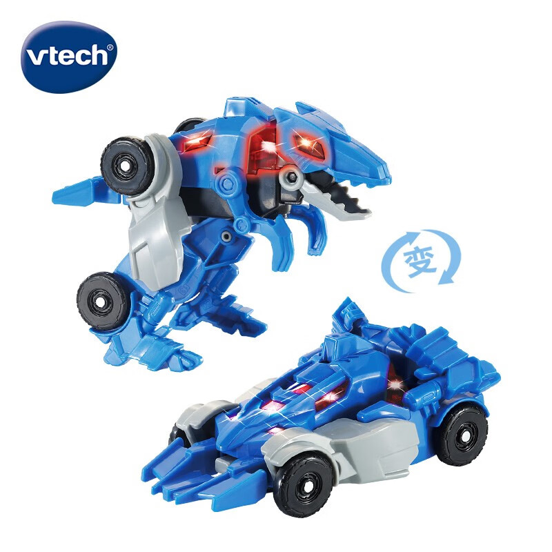 伟易达（VTECH）玩具变形恐龙超级恐龙蛋变形玩具3岁+男孩女孩儿童生日礼物 超级恐龙蛋·镰刀龙【变形赛车】